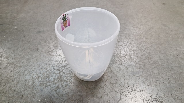 Прозорий пластиковий горщик для орхідей