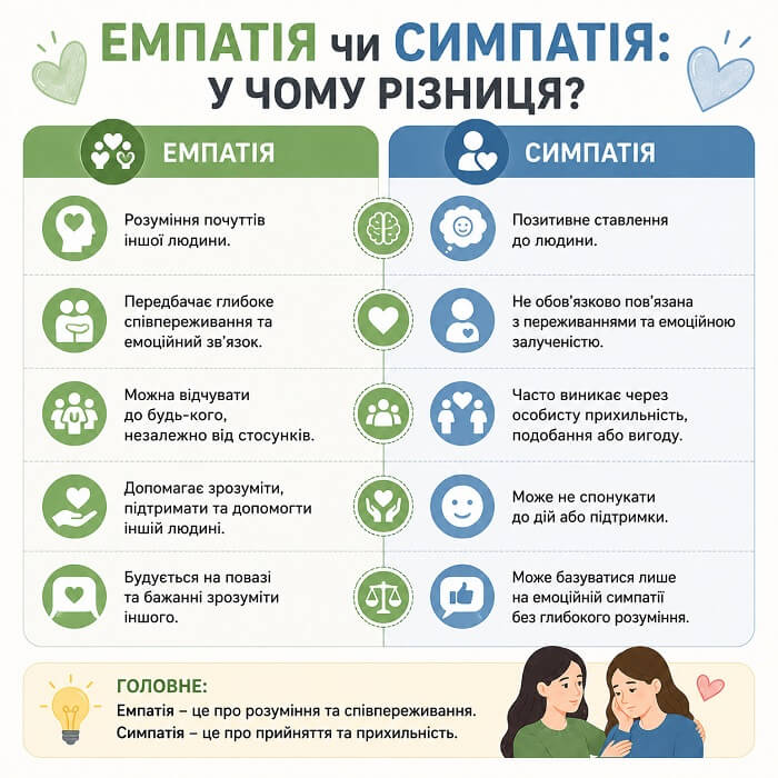 Емпатія чи симпатія
