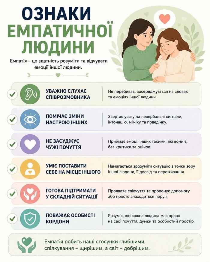 Емпатія ознаки
