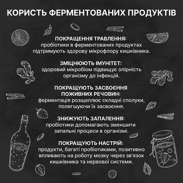 Користь ферментованих продуктів