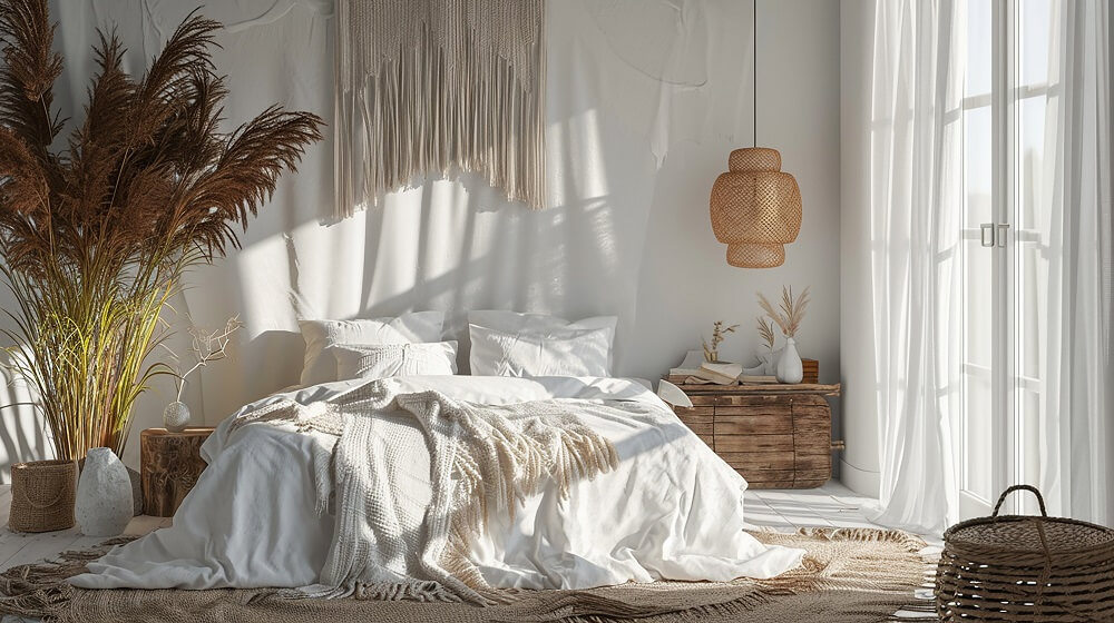 Спальня в скандинавському стилі