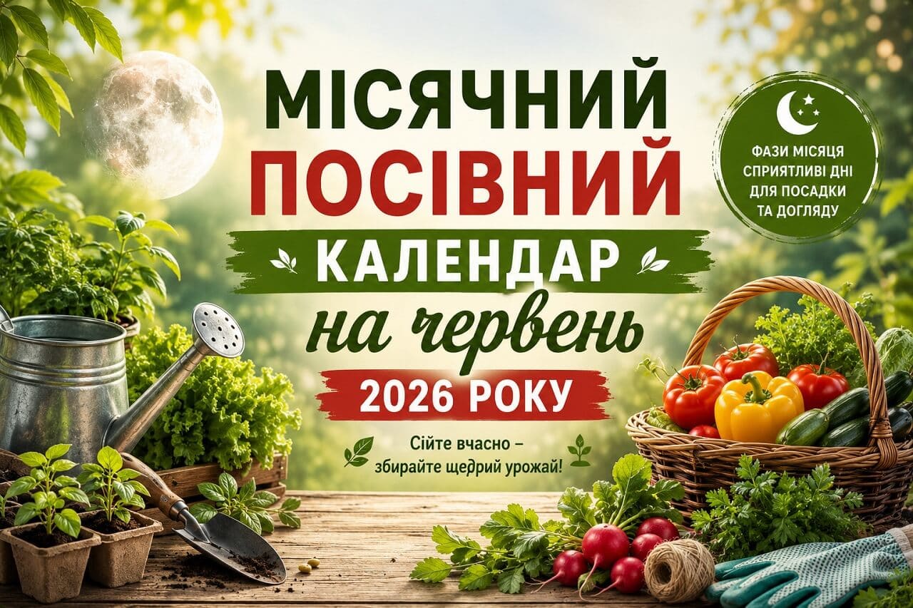 Посівний календар червень 2026 року